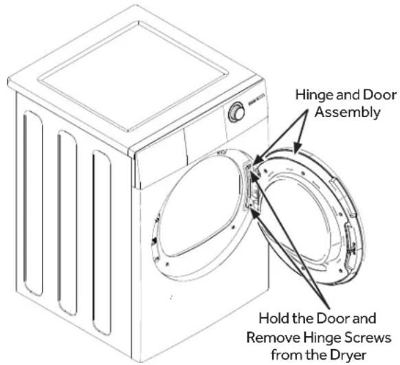 HAIER QFD15ESSNWW - REMOVE THE DOOR ASSEMBLY - 1