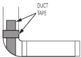 HAIER QFD15ESSNWW - ADDING ELBOW AND DUCT FOR EXHAUST TO LEFT OR RIGHT SIDE OF CABINET (cont.) - 1