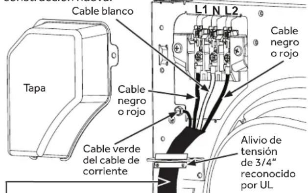 HAIER QFD15ESSNWW - CÓMOCONECTAR LA SECADERASUANDO UNA CONEXIONDE4 CABLES (DEBE UTILIZARSE EN INSTALLACIONES DECASAS RODANTES) - 1