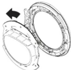 HAIER QFD15ESSNWW - RETIREZ, TOURNZ ET REMPLACEZ LA PORTE INTÉRIEURE - 2