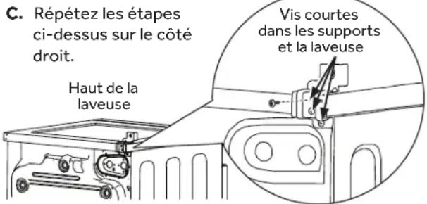 HAIER QFD15ESSNWW - INSTALLLEZ LE SUPPORT SUR LA LAVEUSE - 1