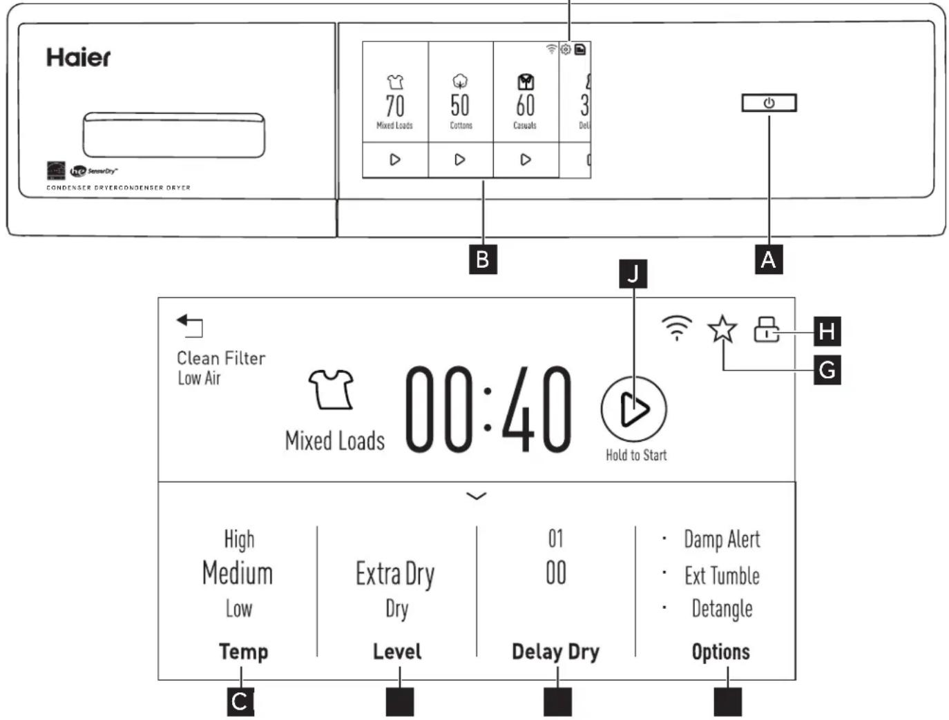 HAIER QFD15ESSNWW - WARNING - 5
