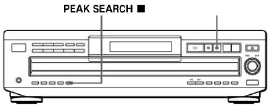 SONY CDPC460Z - Réglage du niveau d'enregistrement (recherche du niveau de créé) (CDP-CE515 uniquement) - 1