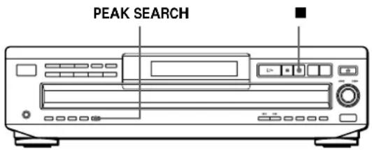 SONY CDPC460Z - Adjusting the Recording Level (Peak Search) (CDP-CE515 only) - 1