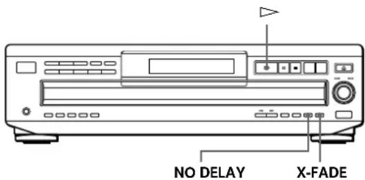 SONY CDPC460Z - Reproduzir alternamente (reproducao No-Delay/X-Fade) - 1