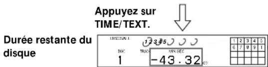 SONY CDPC460Z - Vérification de la durée résiduelle - 3