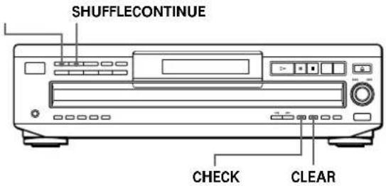 SONY CDPC460Z - Memorizar faixas espécificas (banco de apagamento) - 1