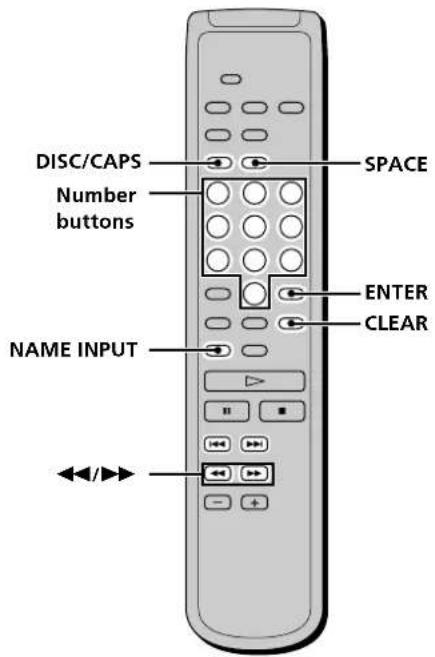 SONY SCDC333ES - Labeling Discs Using the Remote - 1