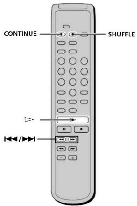 SONY SCDC333ES - Playing Tracks in Random Order (Shuffle Play) - 2