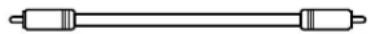 SONY SCDC555ES - Coaxial digital cable (not supplied) - 1