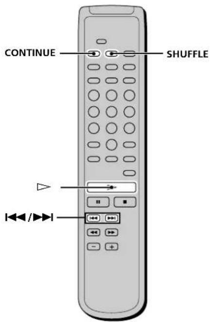 SONY SCDC555ES - Playing Tracks in Random Order (Shuffle Play) - 2