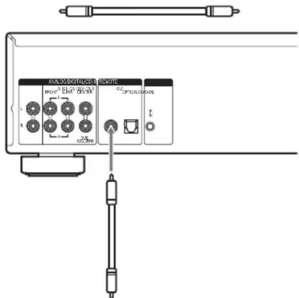 SONY SCDC2000ES - Pour vous connecter par l'intermédiaire du connecteur DIGITAL (CD) OUT COAXIAL - 1