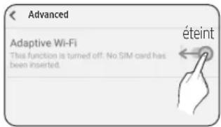 SAMSUNG AX47R9080SS - Désactivation du « Switch to mobile data » dans « Settings > Wi-Fi » sur votre smartphone - 2