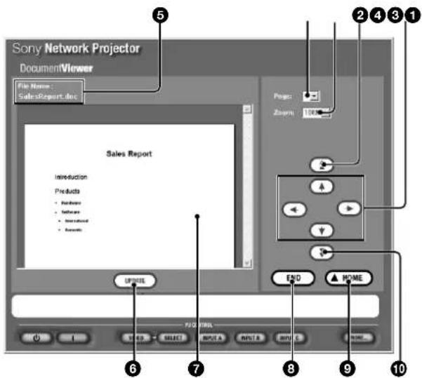 SONY VPLFE110U - About the window displayed while the Document Viewer is running - 1