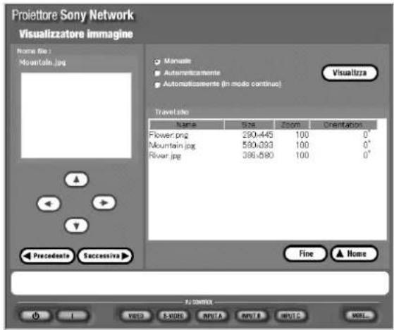 SONY VPLFE110U - Esecuzione di una presentazione utilizzando un file di immagini memorizzato nel proietto - 3