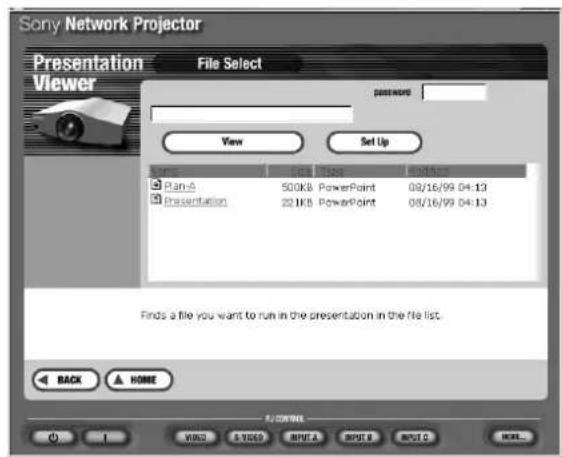 SONY VPLFE110U - When you select PROJECTOR in step 2 - 1