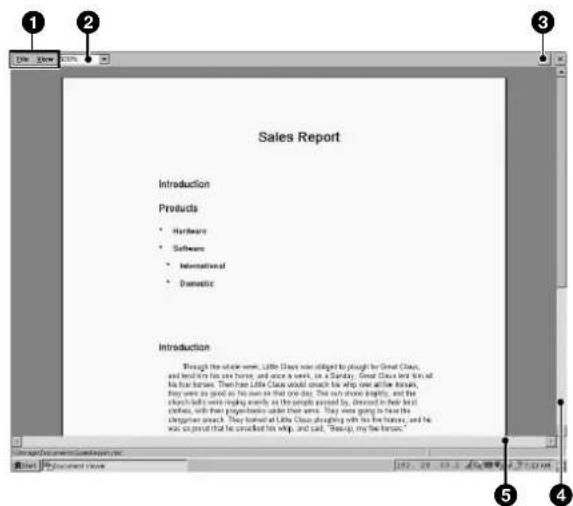 SONY VPLFE110U - About the Document Viewer window - 1