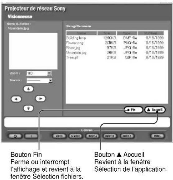 SONY VPLFE110U - Lorsque you selectionnez un repertoire à l'etape 4 - 1