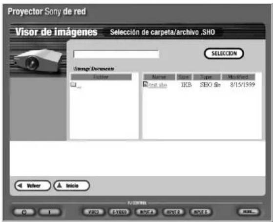 SONY VPLFE110U - Realizacion de presentaciones utilizingo un archivo deImagen almacenado en el projector - 1