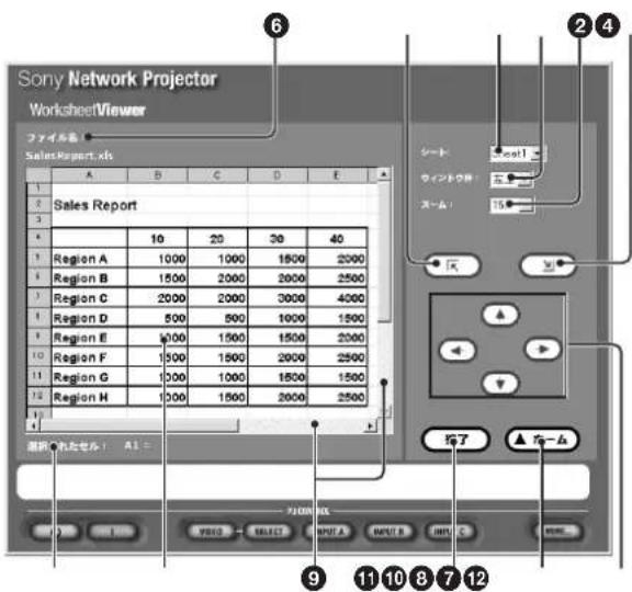 SONY VPLFE110U - WorksheetViewer実行中的画面 - 1
