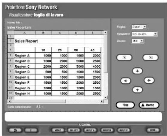 SONY VPLFE110U - Proiezione di un file Excel o Word - 1