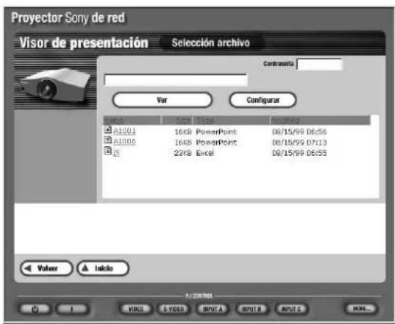 SONY VPLFE110U - Si selecciona Proyector en el paso 2 - 1