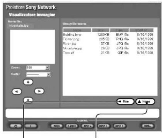 SONY VPLFE110U - Esecuzione di una presentazione utilizzando un file di immagini memorizzato nel proietto - 2