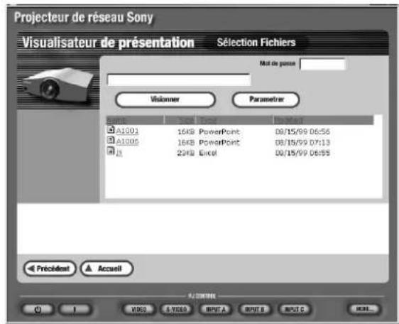 SONY VPLFE110U - Lorsque you selectionnez Projecteur à l'etape 2 - 1