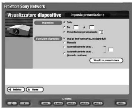 SONY VPLFE110U - Se al punto 2 è stato selezionato Proietto - 2