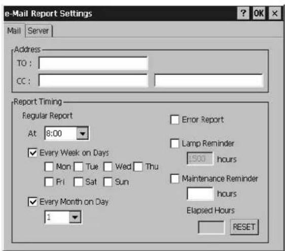 SONY VPLFE110U - Définition de la fonction Rapport de message - 1