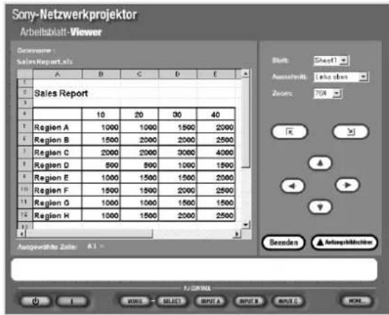 SONY VPLFE110U - Projizieren einer Excel- oder Word-Datei - 1