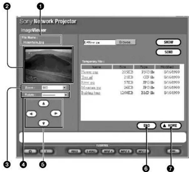 SONY VPLFE110U - About the window displayed while the Image Viewer is running - 1