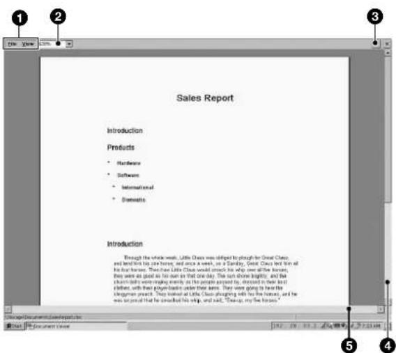 SONY VPLFE110U - Informazioni sulla finestra Document Viewer (Visualizzatore documenti) - 1