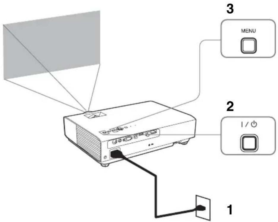 SONY VPLDX146 - Sélection de la langue de menu - 1