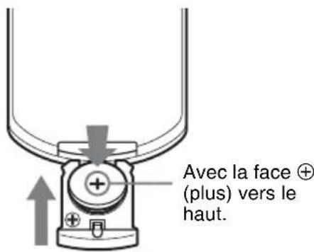 SONY VPLDX146 - Installation des piles - 2