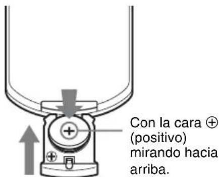 SONY VPLDX146 - Instalación de las pilas - 2