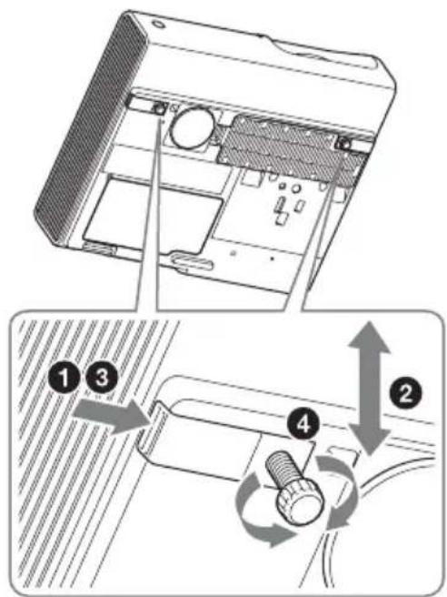 SONY VPLSX236 - 如何调节角度 - 1