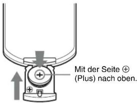 SONY VPLSX236 - Einsetzen der Batterien - 2