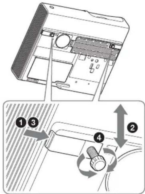 SONY VPLSX236 - How to adjust the angle - 1