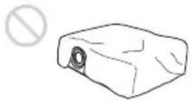 SONY VPLDX11 - Non ostruire le aperture di ventilazione - 1