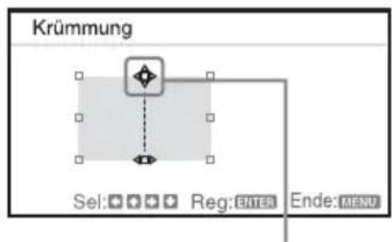 SONY VPLCW276 - Korrektur der Abweichung ②-Die obere/untere Kante des Bildes - 2