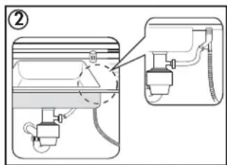 DANBY DDW1804EW - Connexion de la ligne de vidange - 4