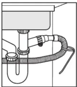 DANBY DDW1804EW - Connexion de la ligne de vidange - 7
