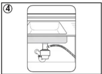 DANBY DDW1804EW - Connecting the drain line - 5
