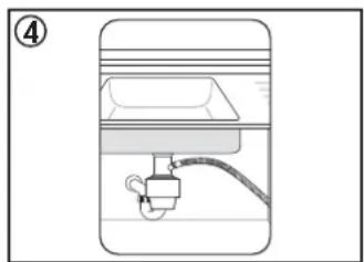 DANBY DDW1804EW - Connexion de la ligne de vidange - 5
