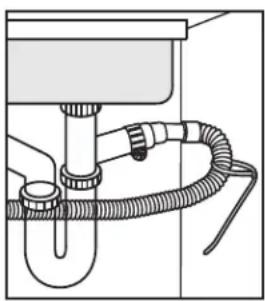 DANBY DDW1804EW - Connecting the drain line - 7