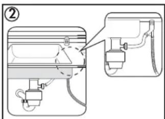 DANBY DDW1804EW - Connecting the drain line - 3