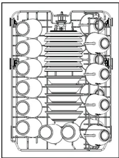 DANBY DDW1804EW - CARGANDO LA CESTA SUPERIOR - 1