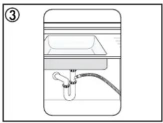 DANBY DDW1804EW - Connecting the drain line - 4