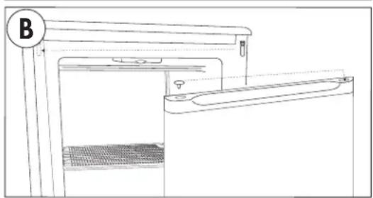 DANBY DUFM085A4WDD - INSTRUCCIONES DE REVERSION DE PUERTA - 2
